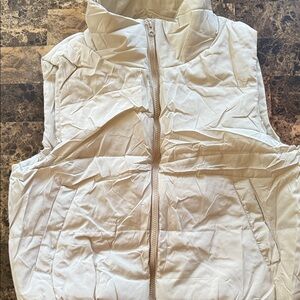 Elegant Women's White Quilted Vest